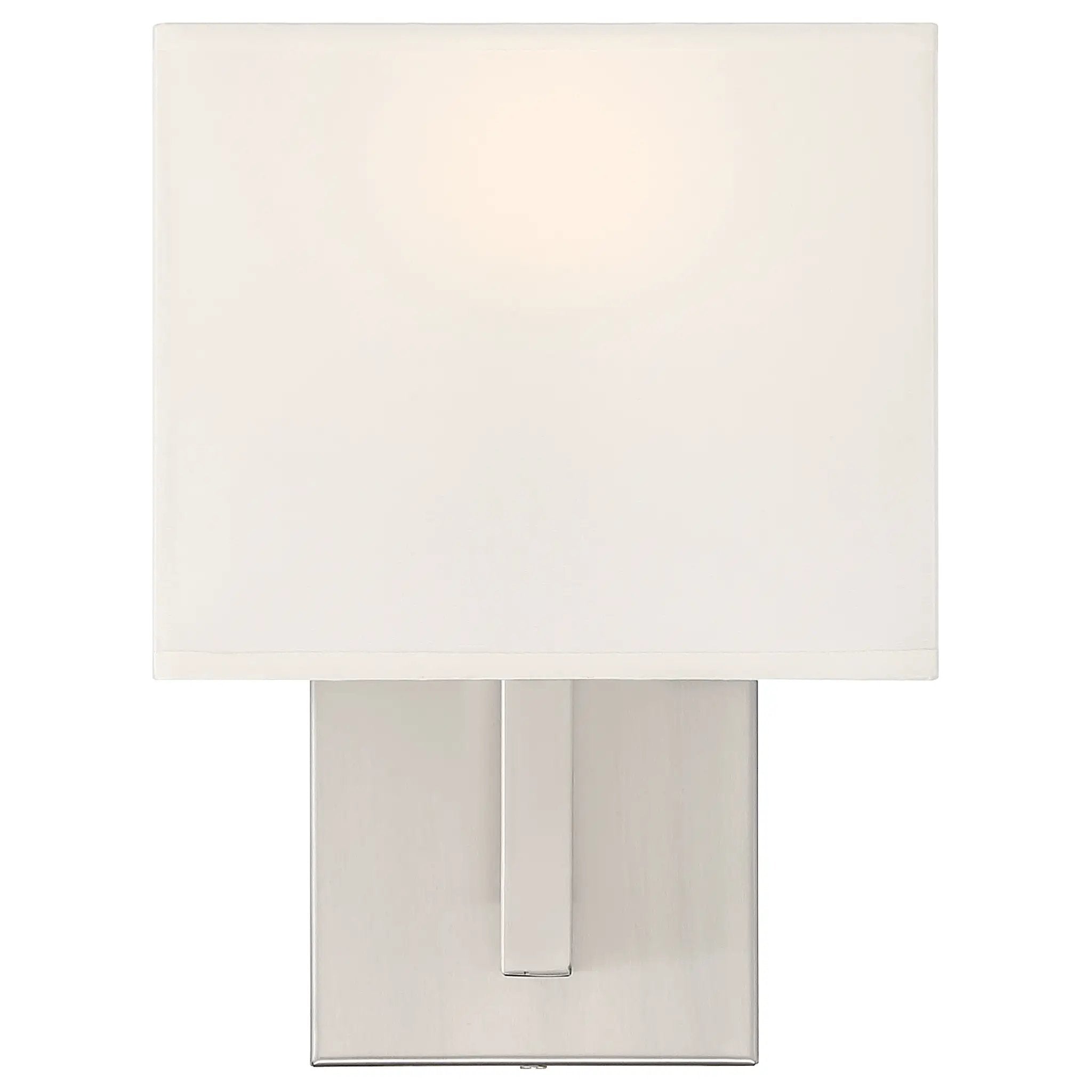 brushed steel 1 light led wall sconce