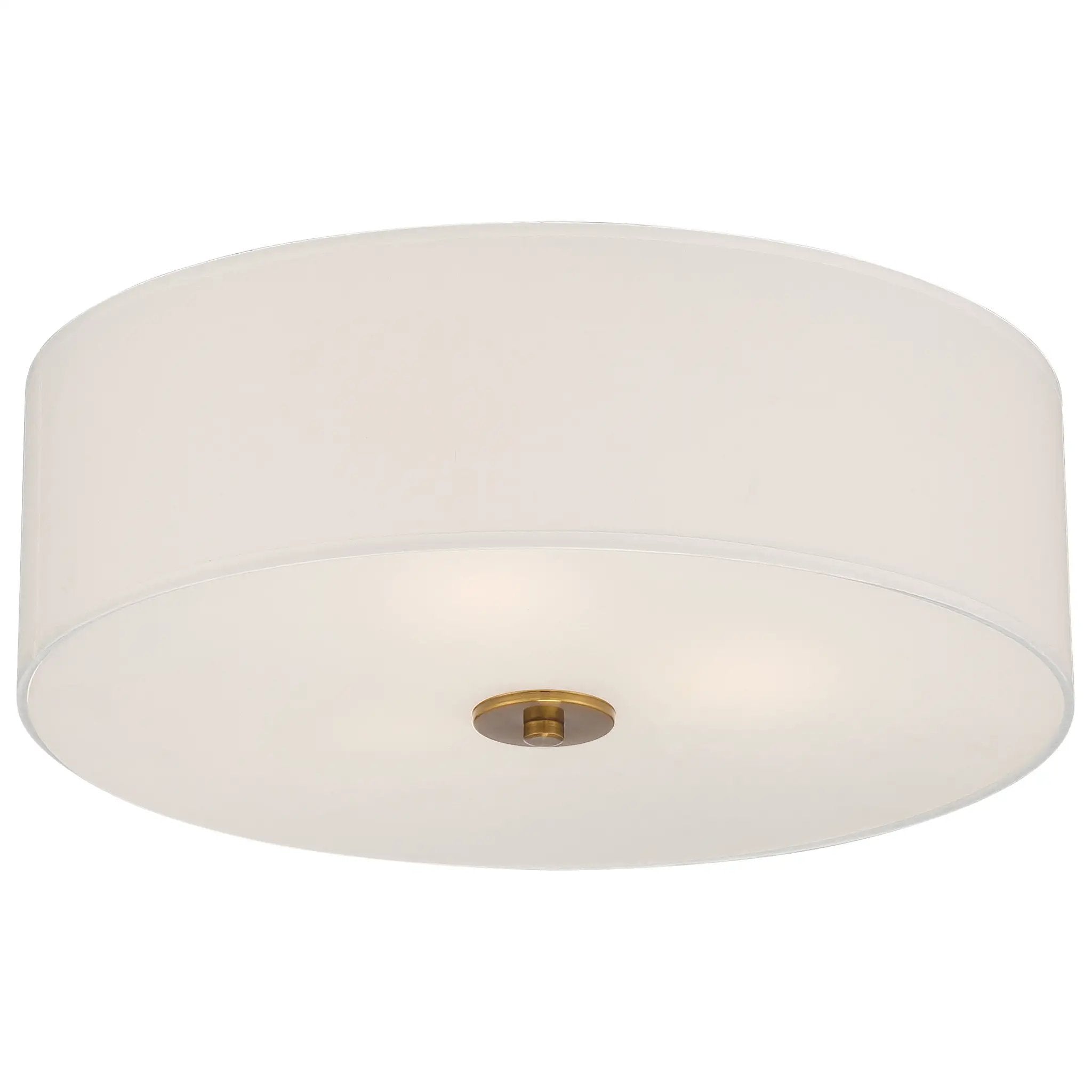 brushed steel led flush mount