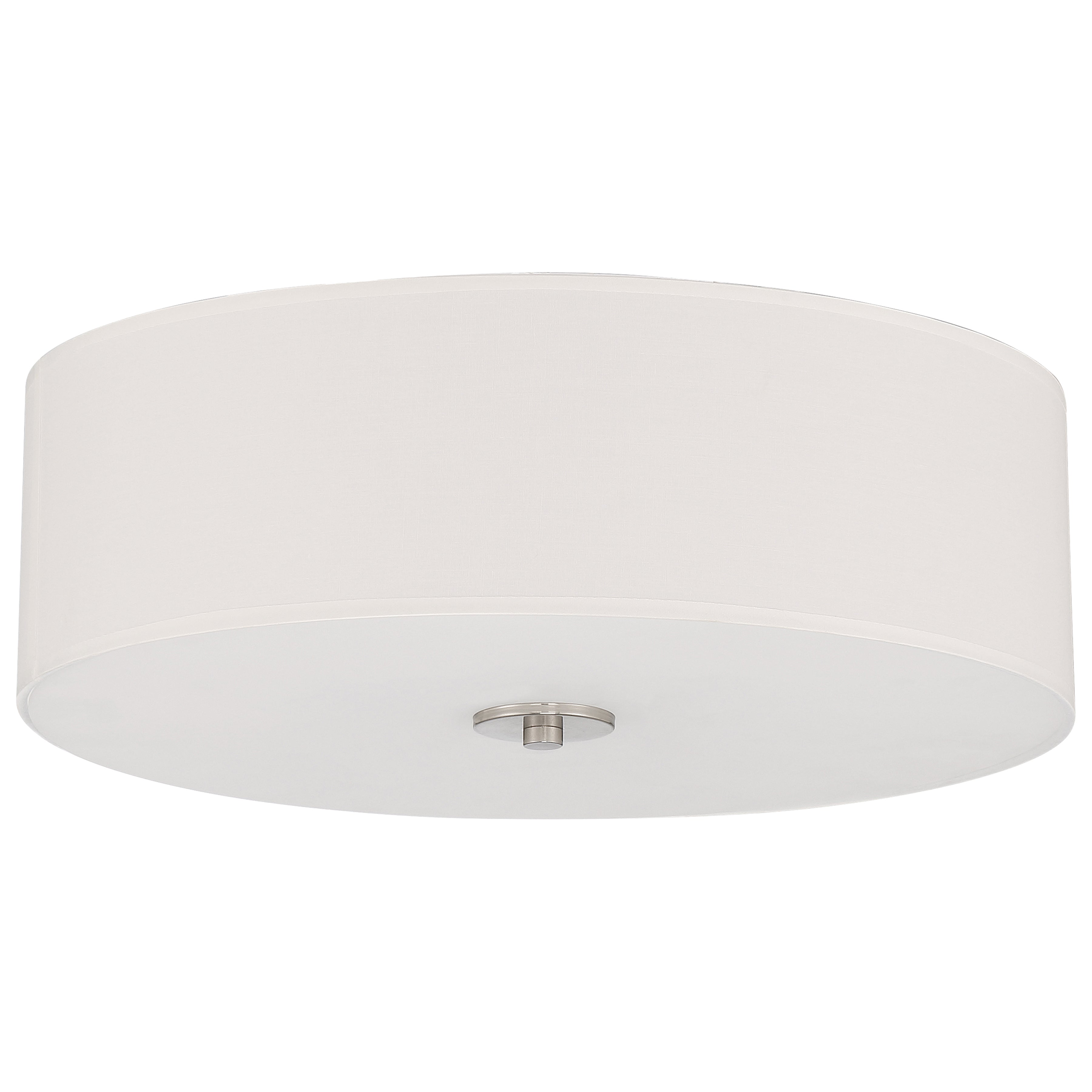 brushed steel led flush mount