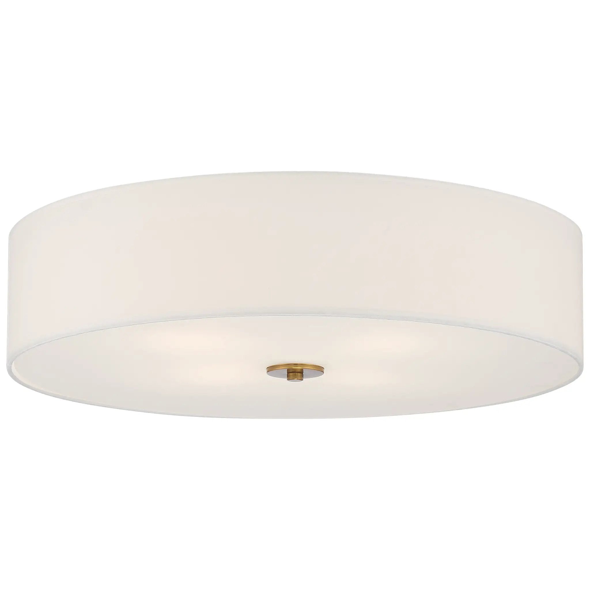 antique brushed brass led flush mount