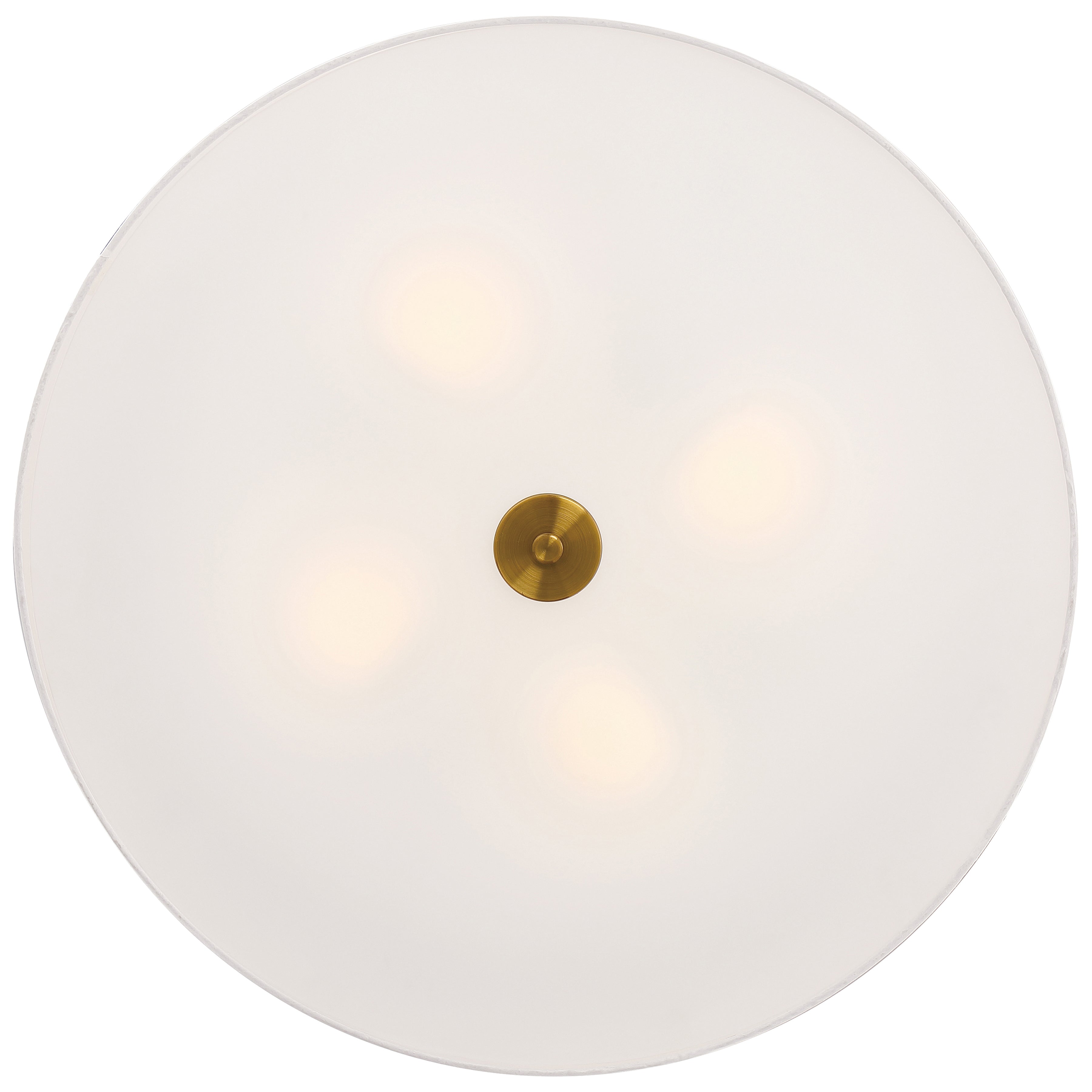 antique brushed brass led flush mount