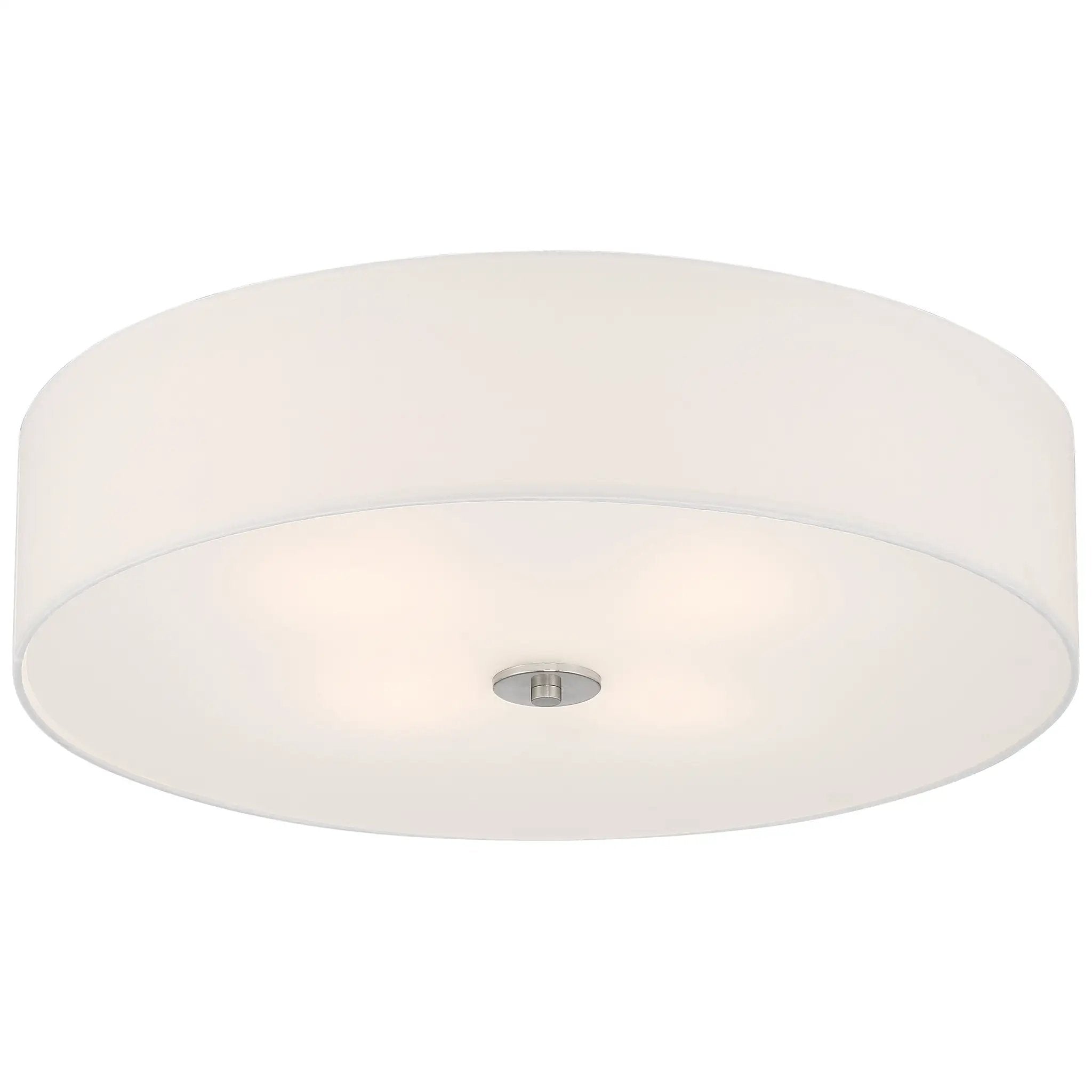 brushed steel led flush mount