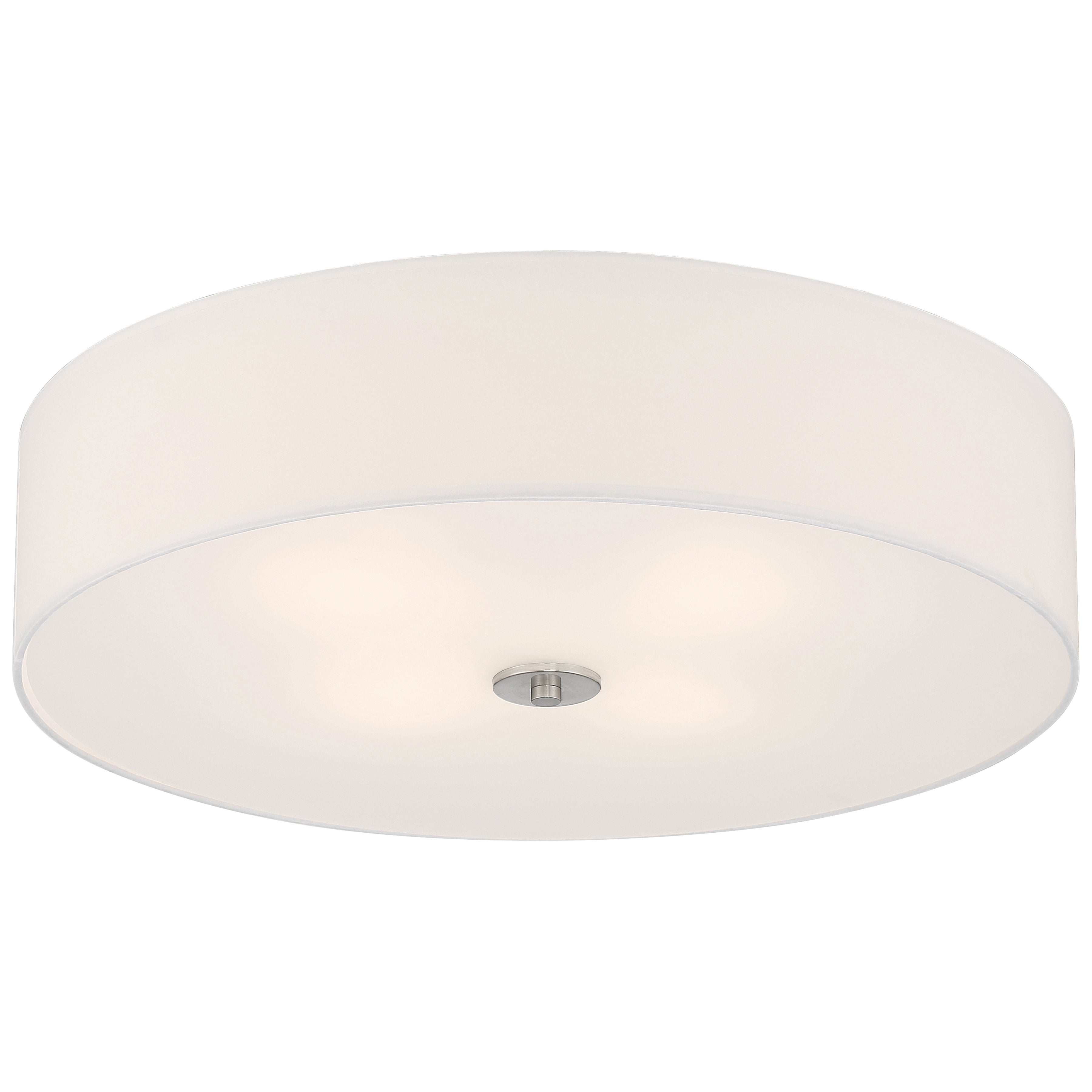 brushed steel led flush mount