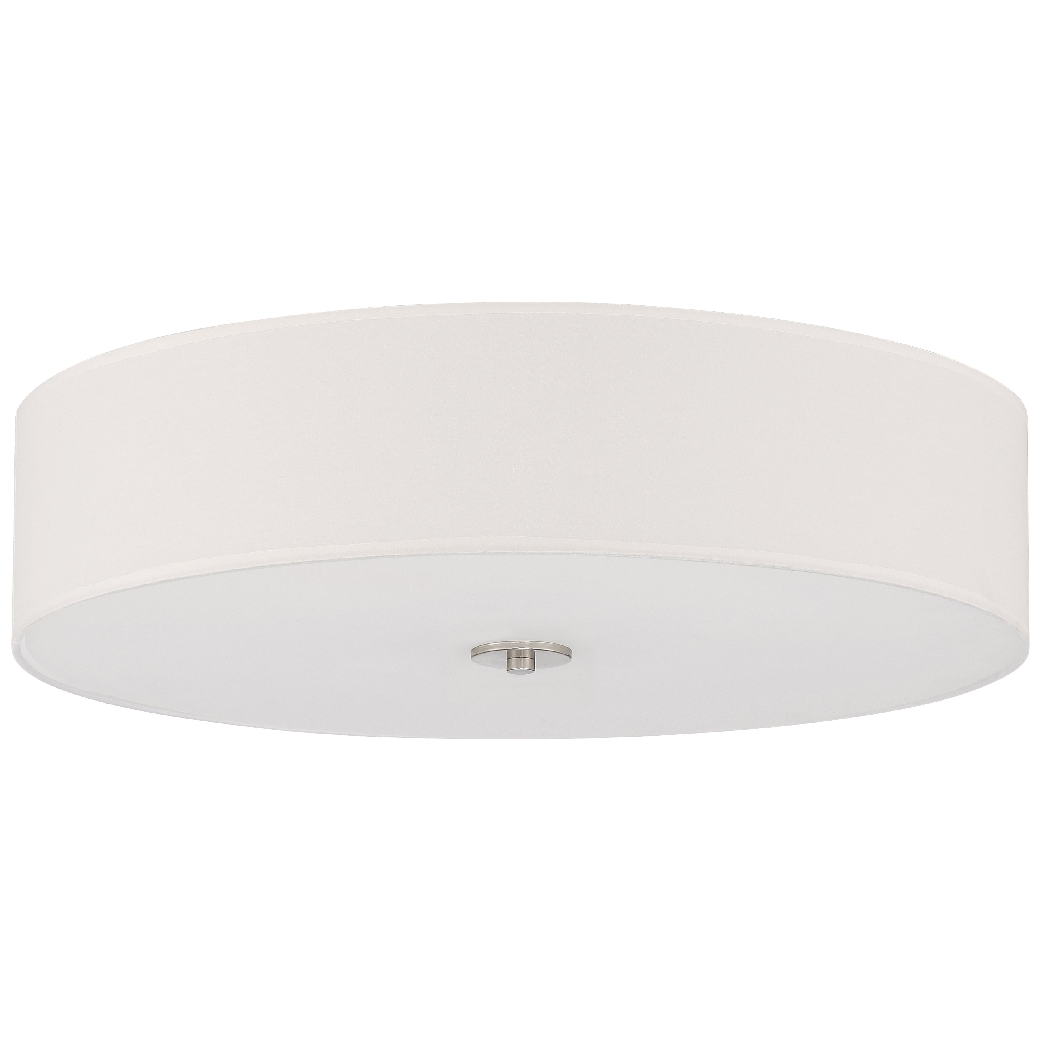 brushed steel led flush mount