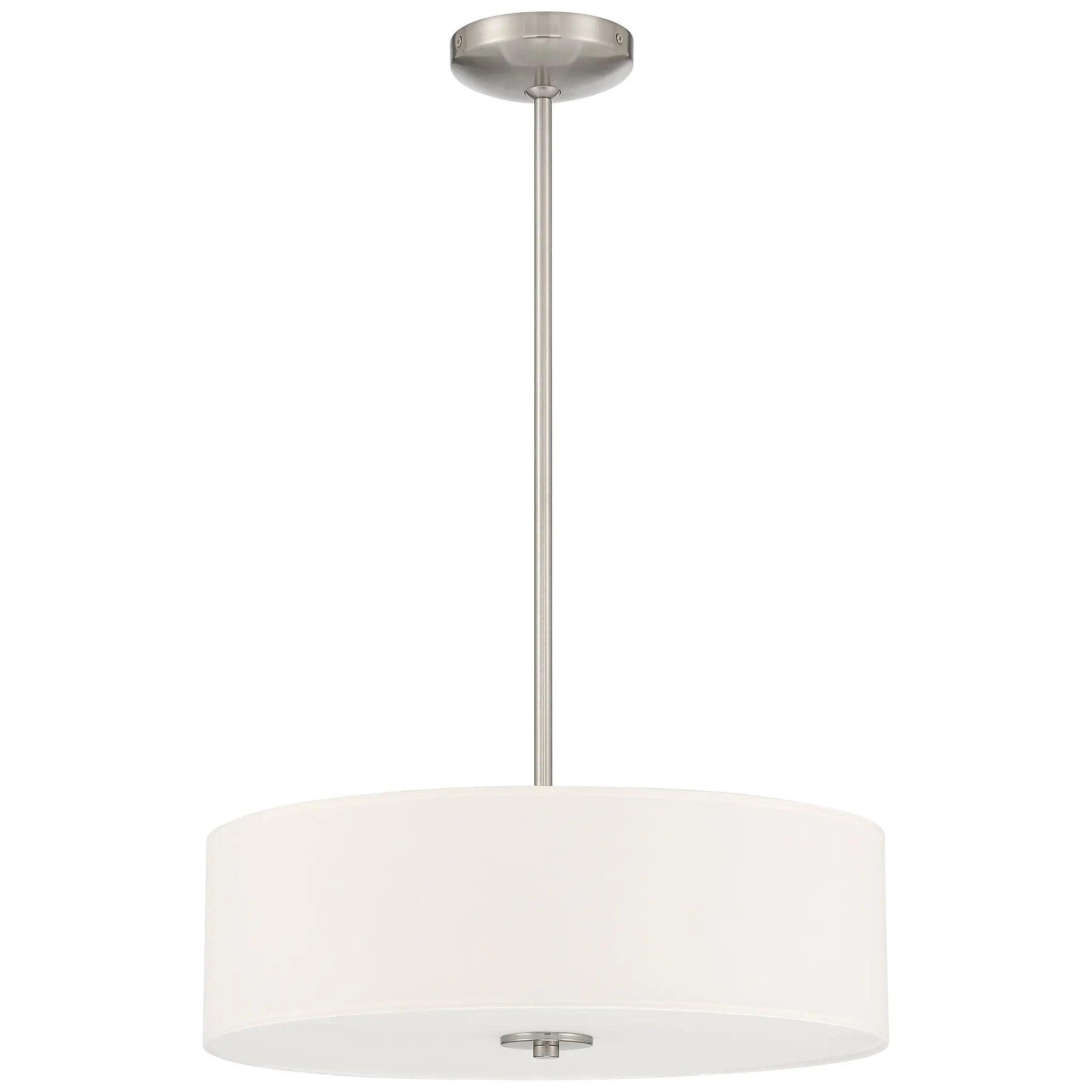 brushed steel led pendant