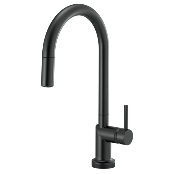 matte black pull-down faucet