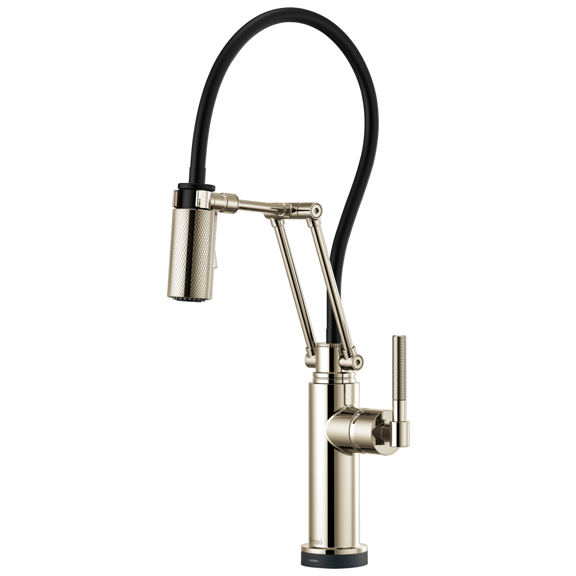 Brizo Litze Smart Touch Articulating Kitchen Faucet with Knurled Handle
