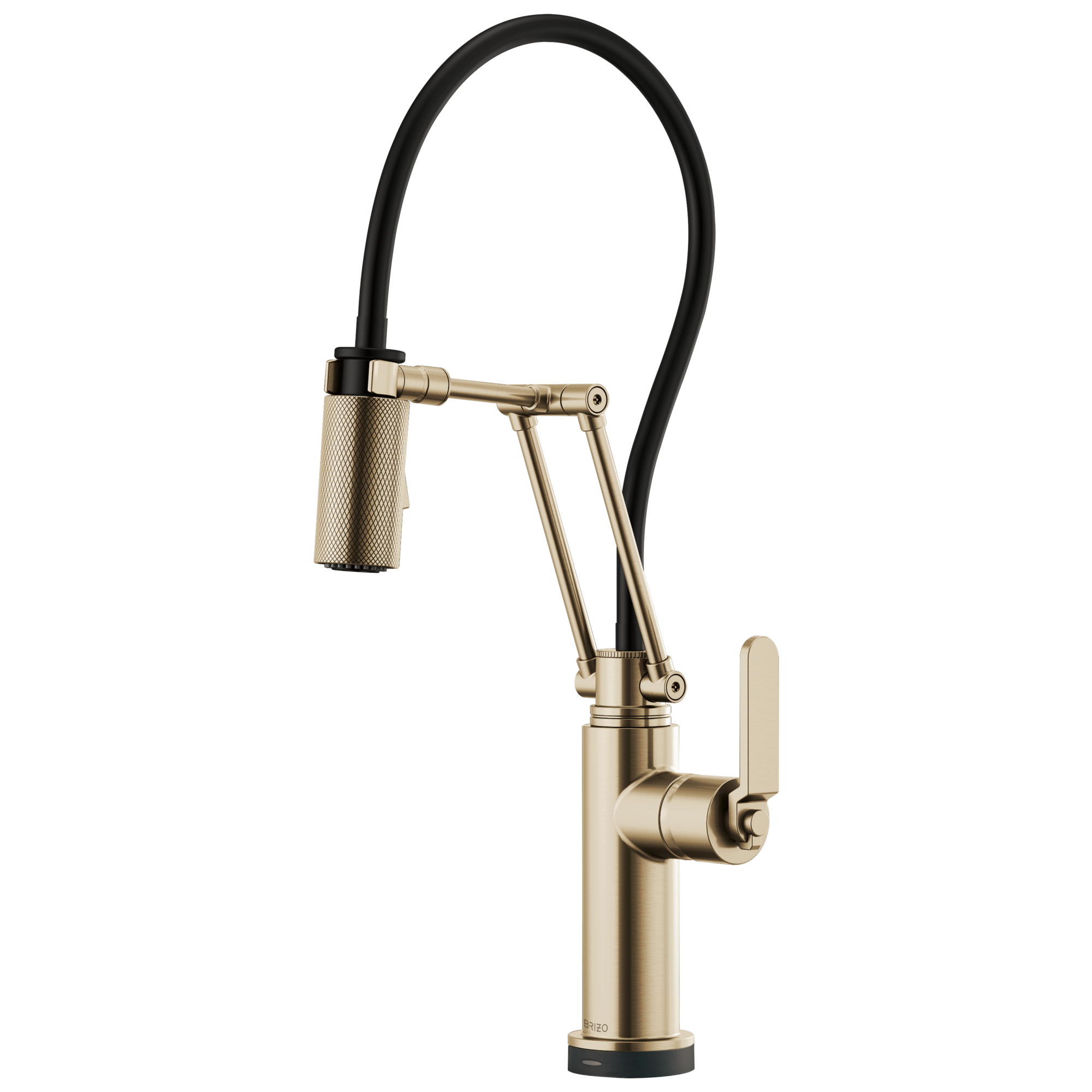 Brizo Litze Smart Touch Articulating Kitchen Faucet with Industrial Handle