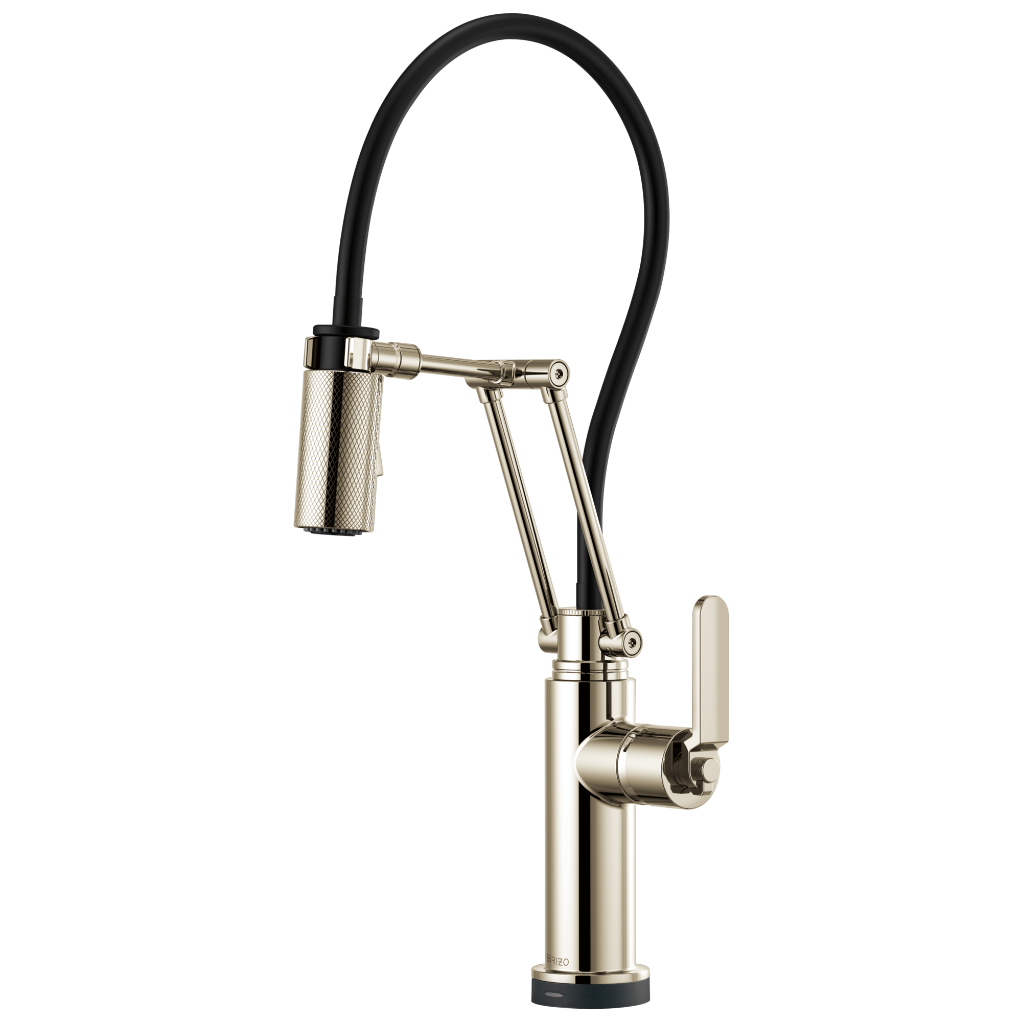 Brizo Litze Smart Touch Articulating Kitchen Faucet with Industrial Handle
