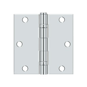 polished chrome hinge