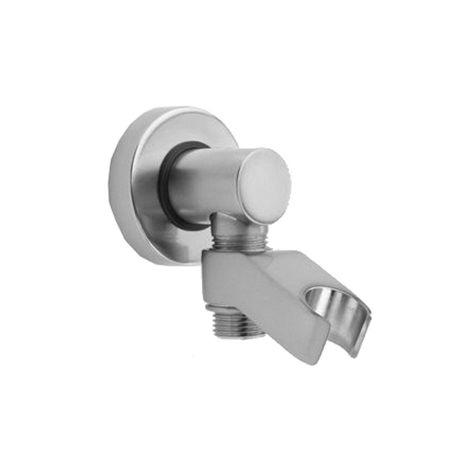 polished chrome wall elbow