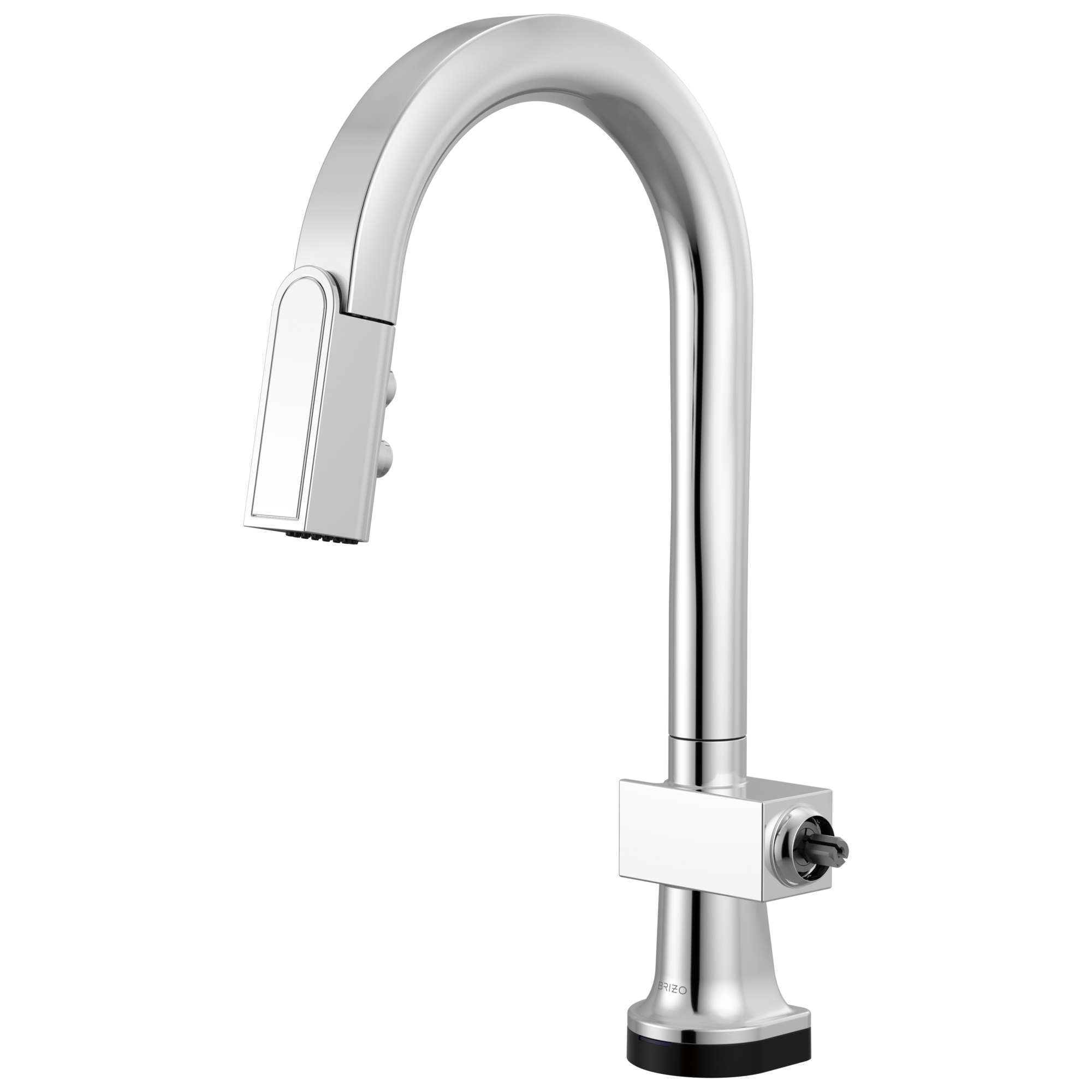 chrome kitchen faucet