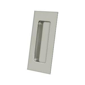 Deltana 4" x 1-7/8" x 7/16" Rectangular Solid Brass Flush Pull