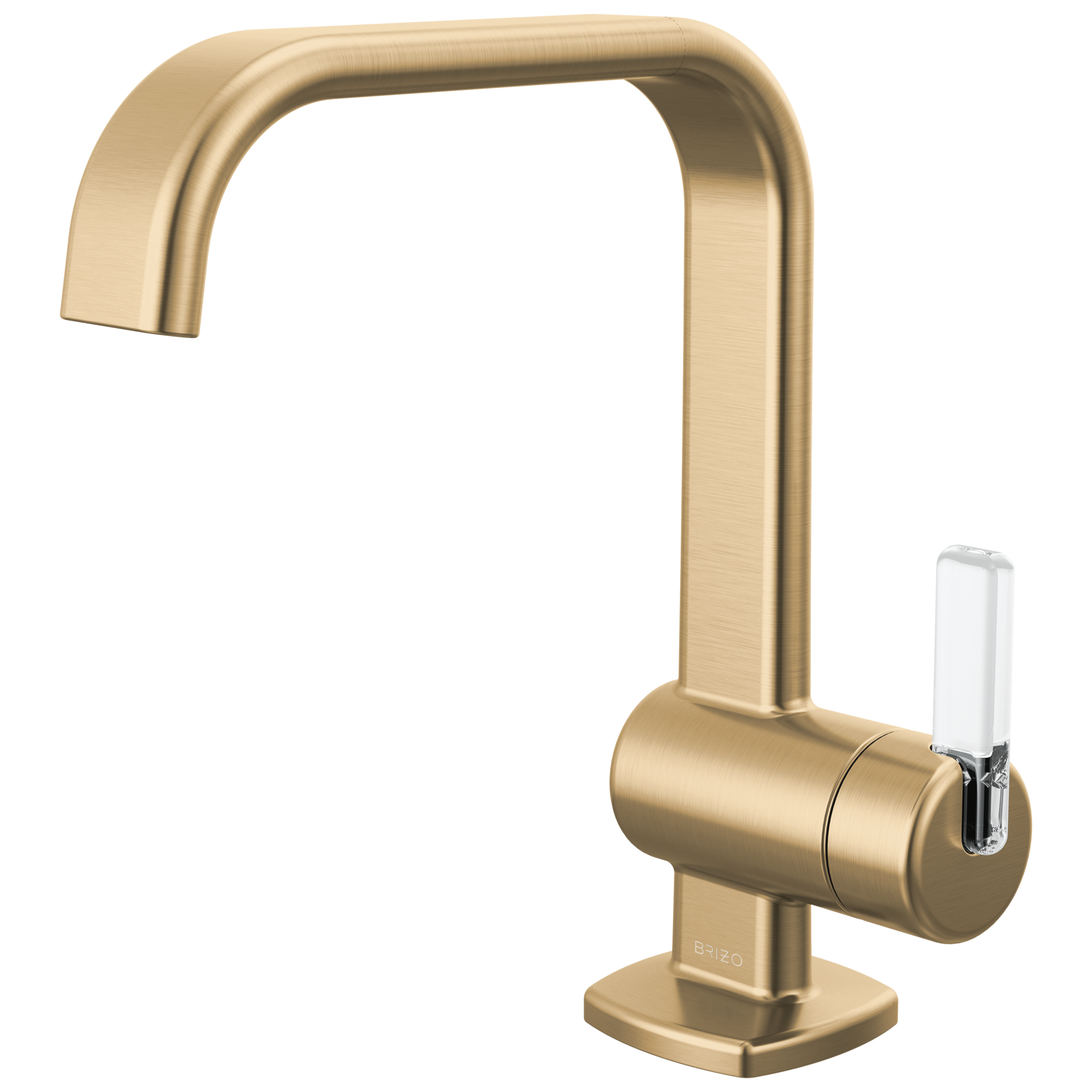 luxe gold / clear acrylic lavatory faucet