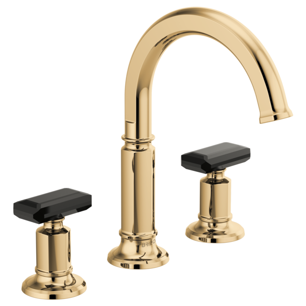 polished gold lavatory faucet