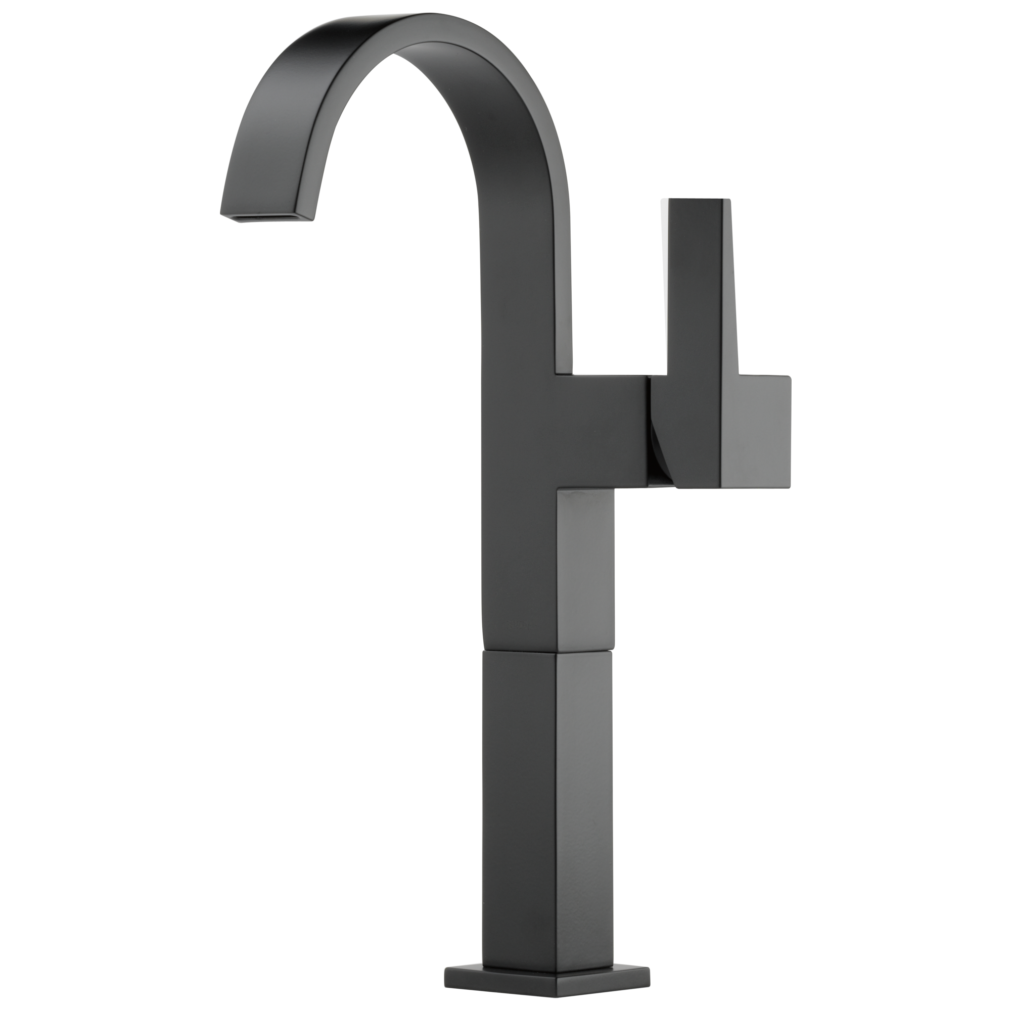 matte black lavatory faucet