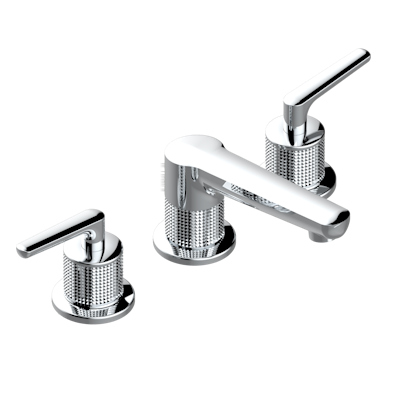 chrome polished faucet