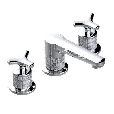 chrome polished faucet