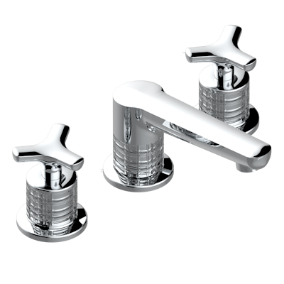 chrome polished faucet