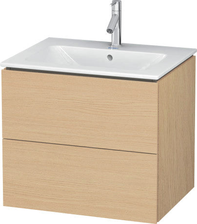 Duravit L-Cube Two Drawer 24" Wall-Mount Vanity Unit