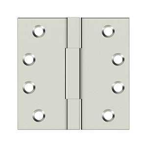 Deltana 4"x 4" Solid Brass Square Knuckle Hinges