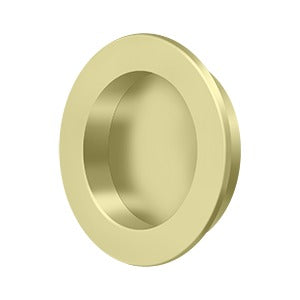 Deltana 2-3/8" Round Solid Brass Flush Pull