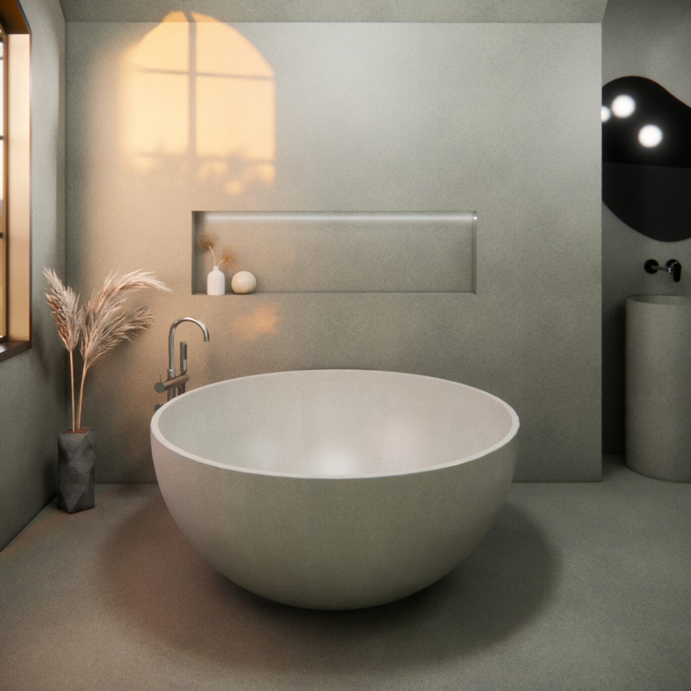 Balux Kopa 55 Concrete Freestanding Bathtub
