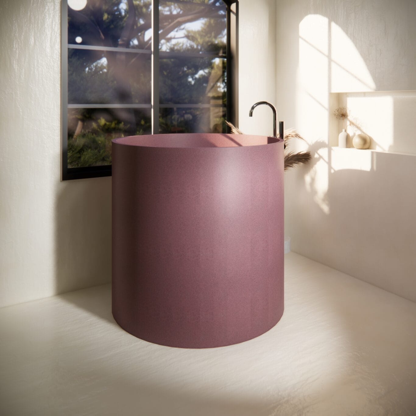 Balux Saka Concrete Freestanding Bathtub