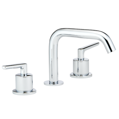 chrome polished faucet