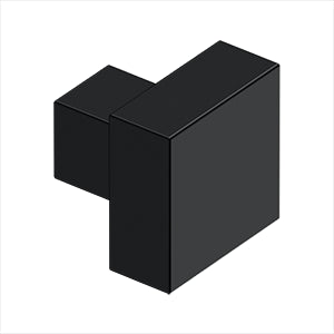 Deltana 1-1/4" X 1-1/4" Solid Brass Modern Square Knob