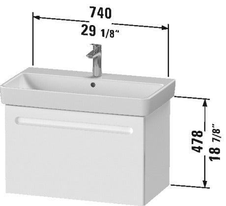 white drawing wallmount drawer