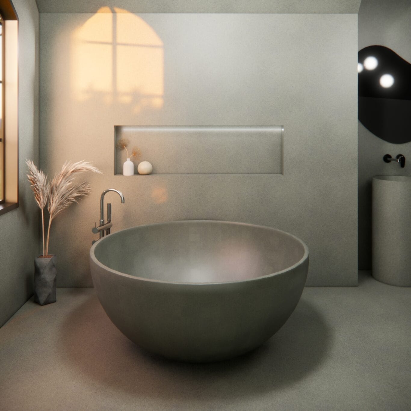 Balux Kopa 55 Concrete Freestanding Bathtub