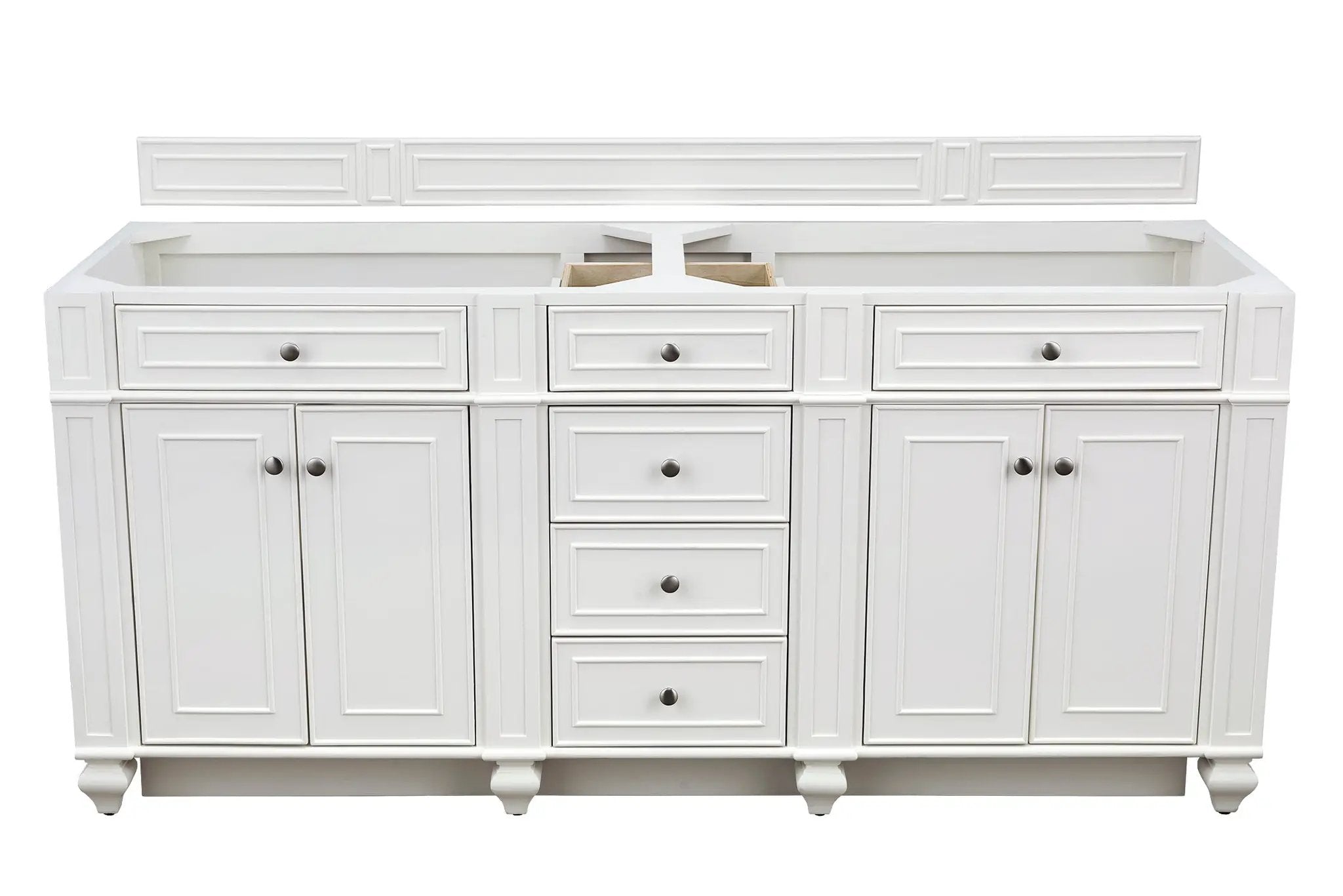 James Martin Bristol 72" Double Vanity Set - Bright White by James Martin Vanities