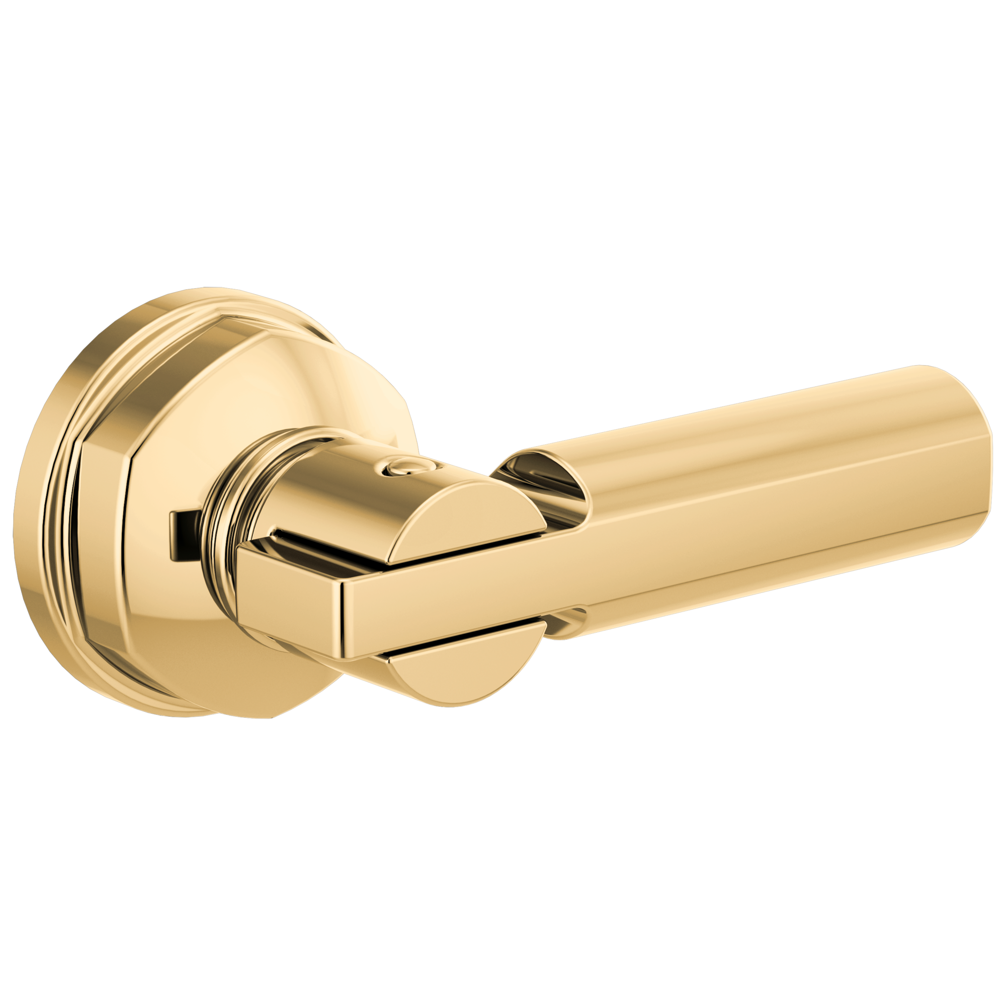 polished gold flush lever