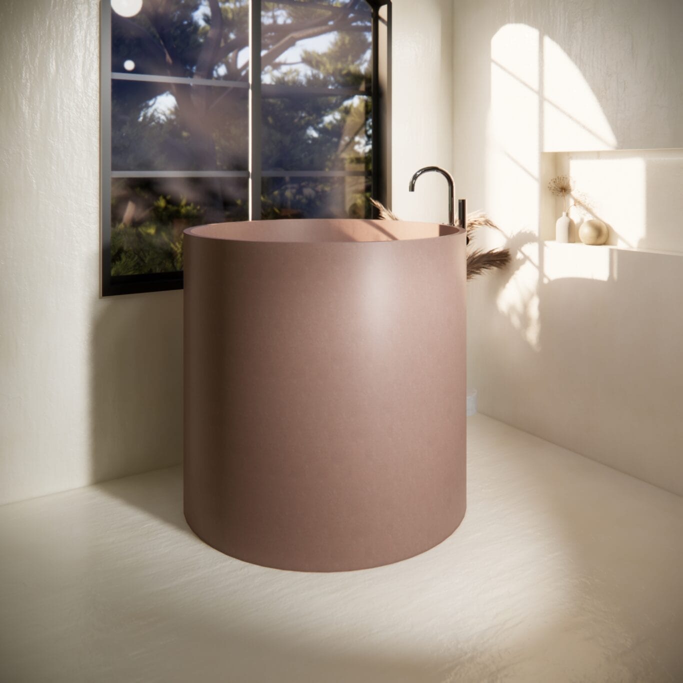 Balux Saka Concrete Freestanding Bathtub