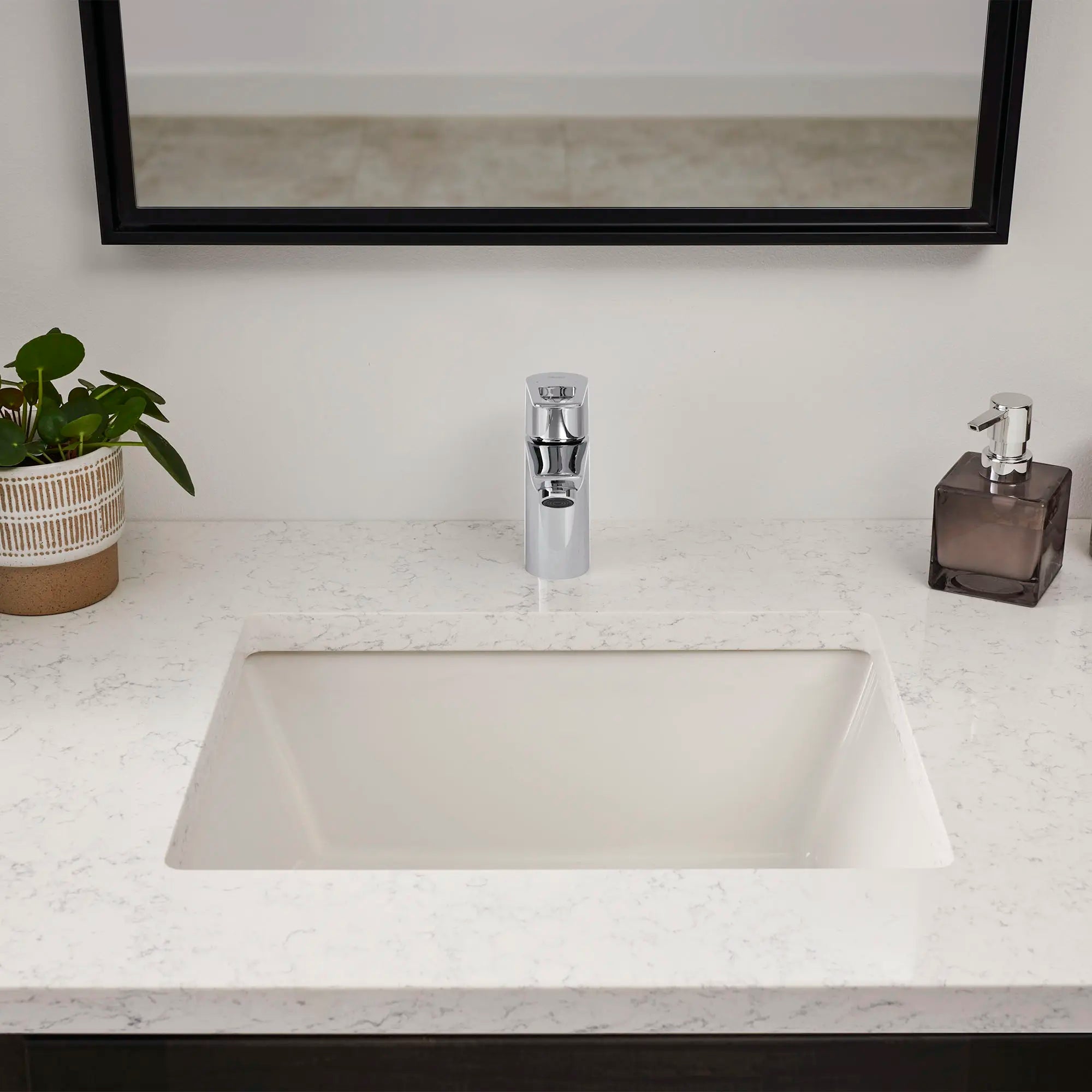 chrome bathroom faucet