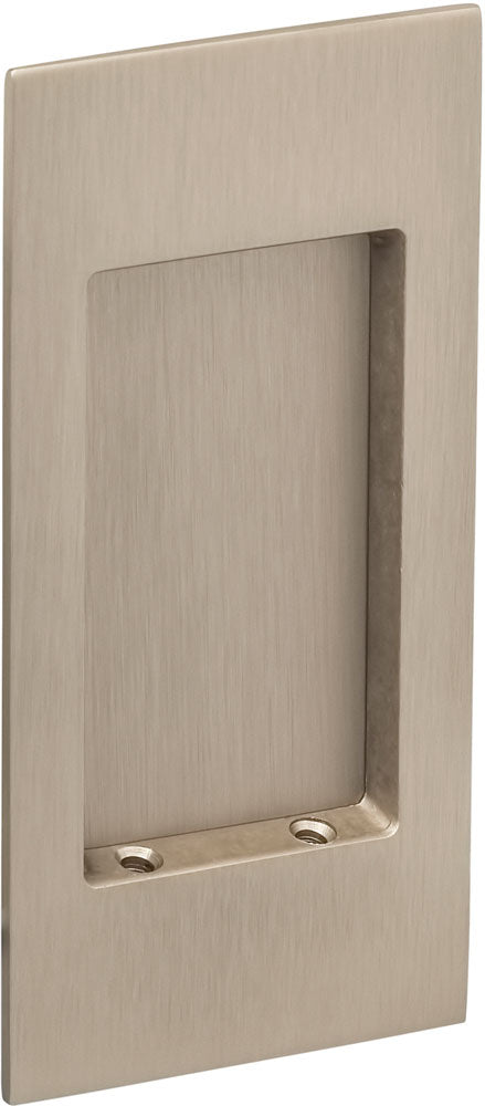 Omnia Solid Brass Modern Rectangular Flush Cup Pokcet Door Set