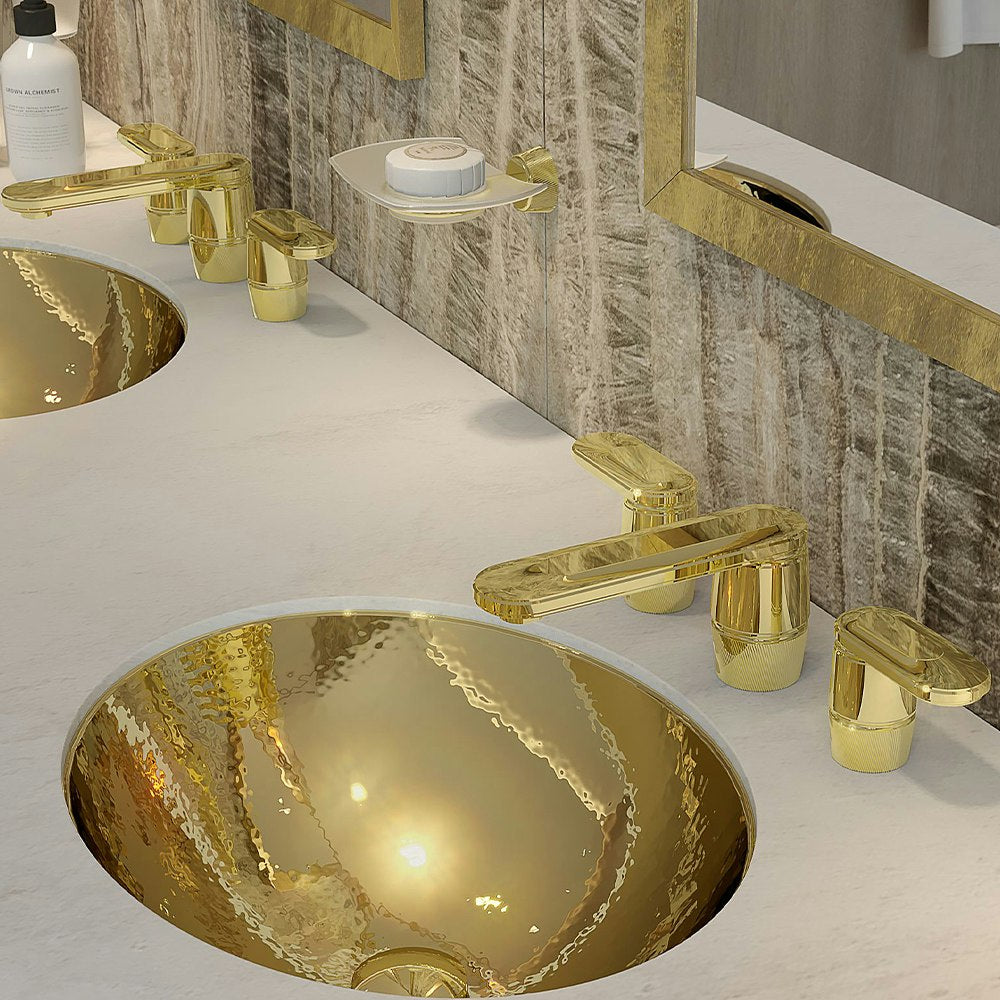 gold polished faucet