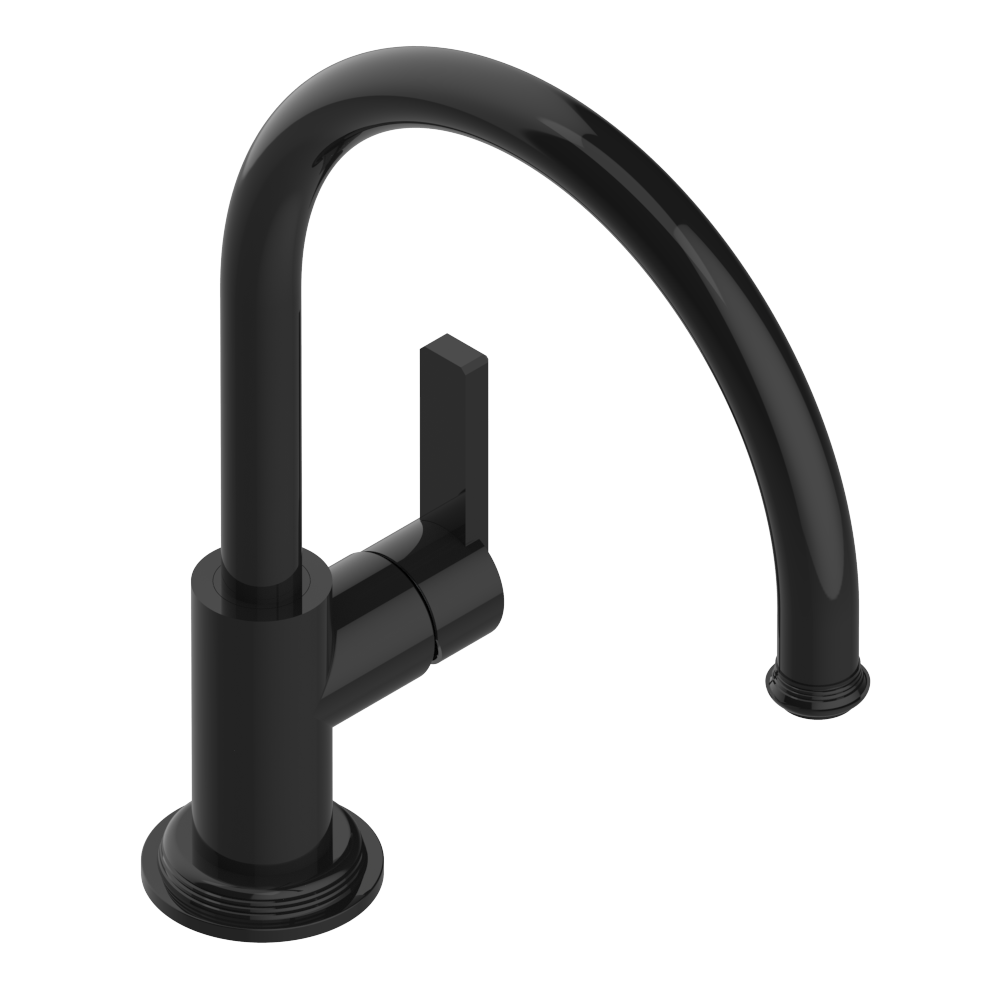 THG Paris West Coast Metal Single Hole Kitchen Faucet with Swivel Spout