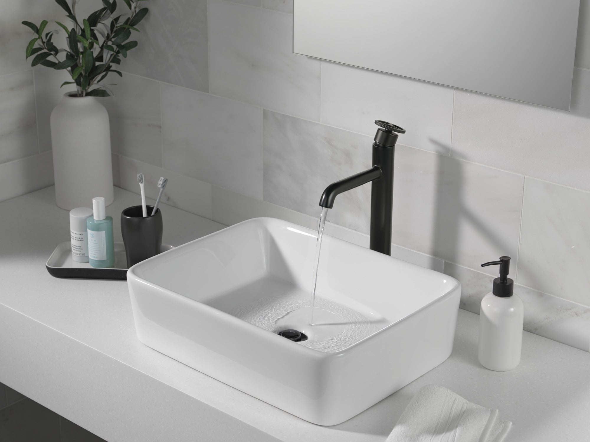 matte black bathroom faucet