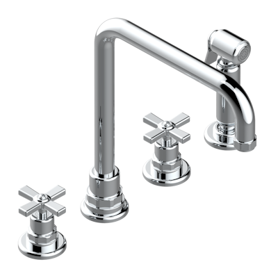 chrome polished faucet