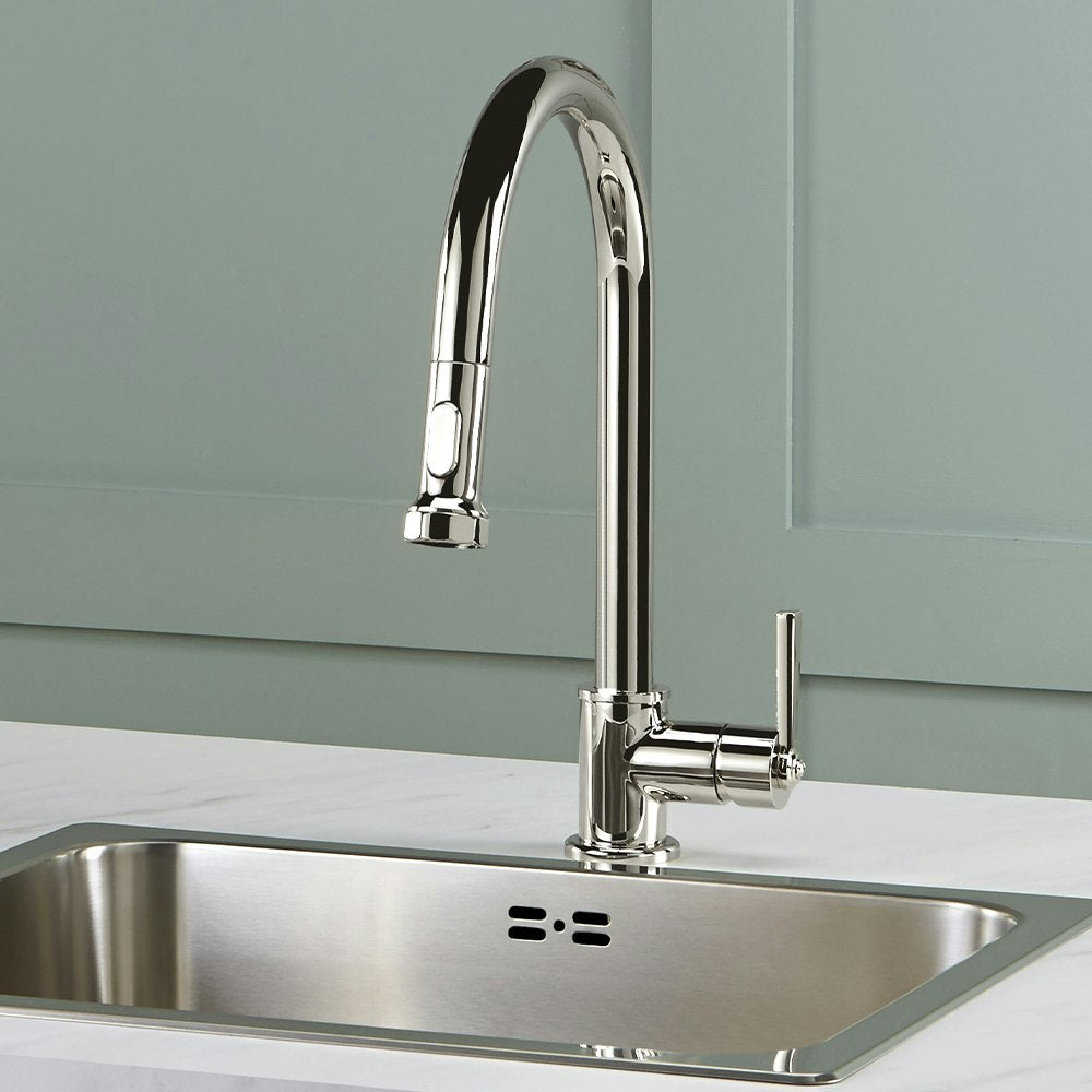 nickel polished faucet