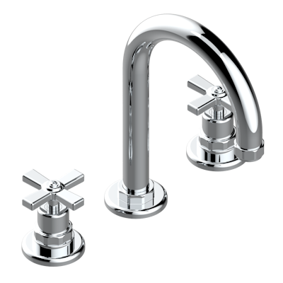 chrome polished faucet