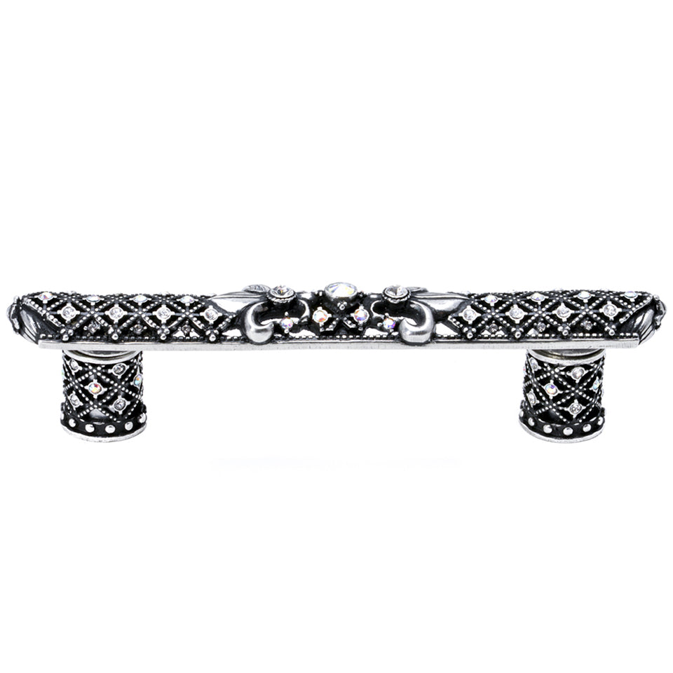 Carpe Diem Versailles Small Pull Fleur De Lys - Decorated with Swarovski Crystals