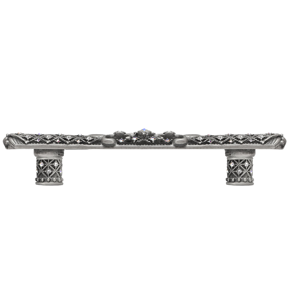 Carpe Diem Versailles Large Pull Fleur De Lys - Decorated with Swarovski Crystals