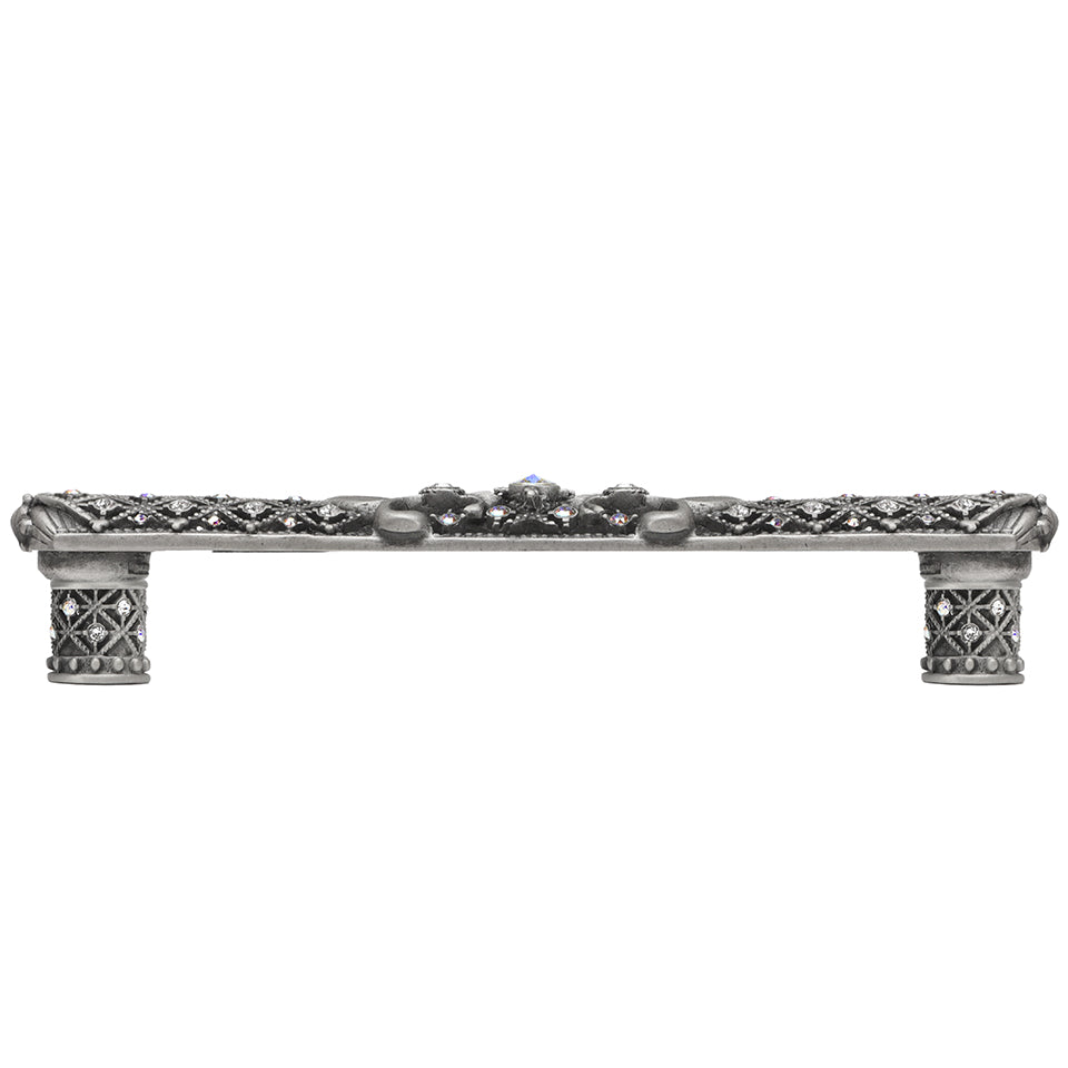 Carpe Diem Versailles Large Pull Fleur De Lys - Decorated with Swarovski Crystals