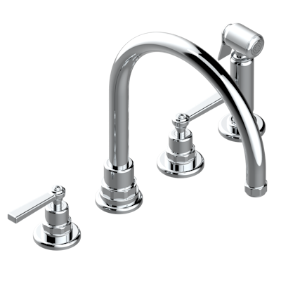 chrome polished faucet