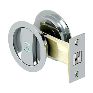 polished chrome door lock