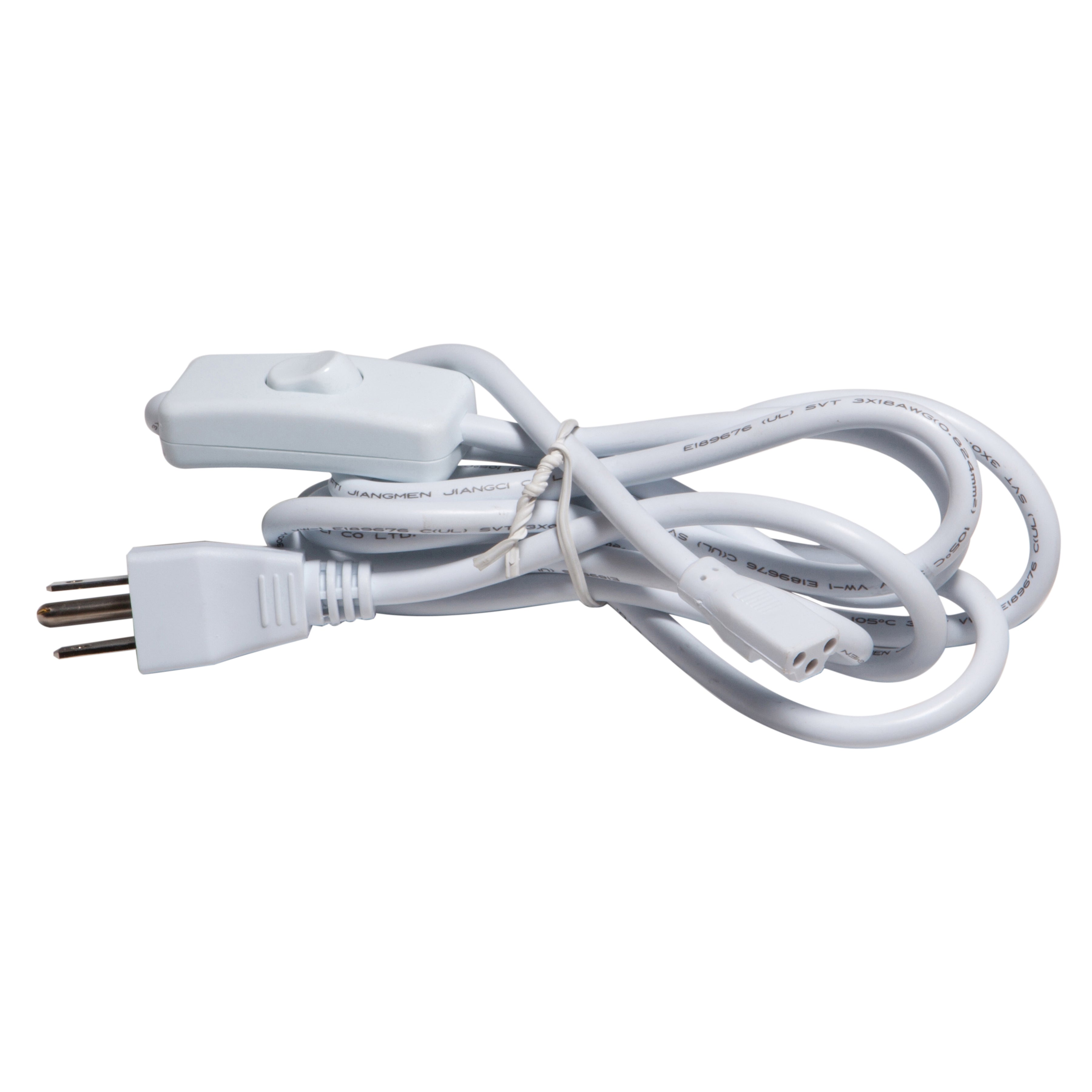 white power cord with plug