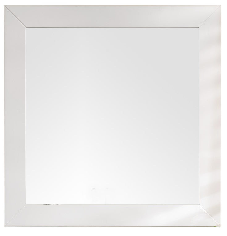 bright white rectangular mirror